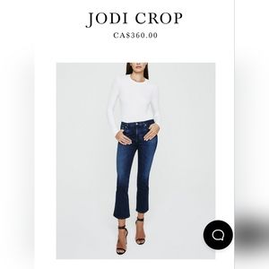 AG Adriano Goldschmied Jodi Crop Blue Jeans